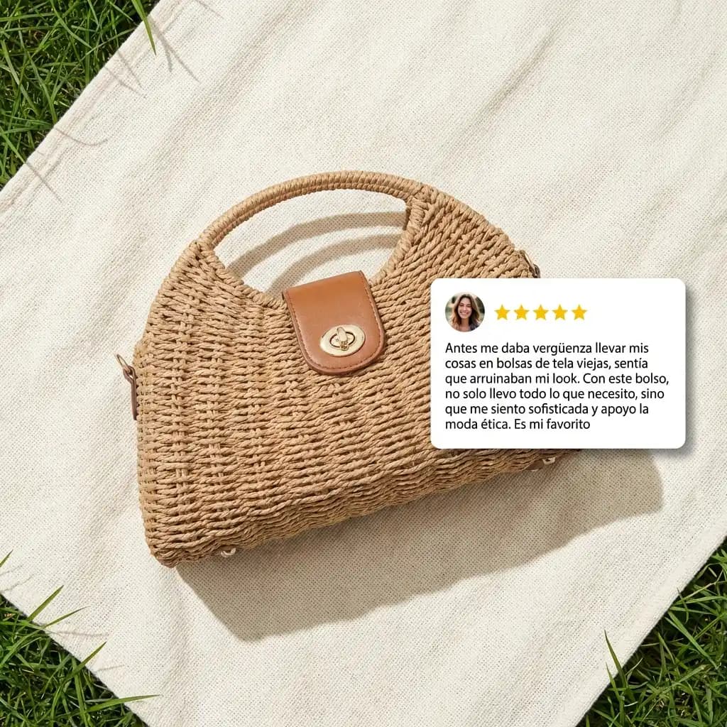 bolso brisa de mimbre