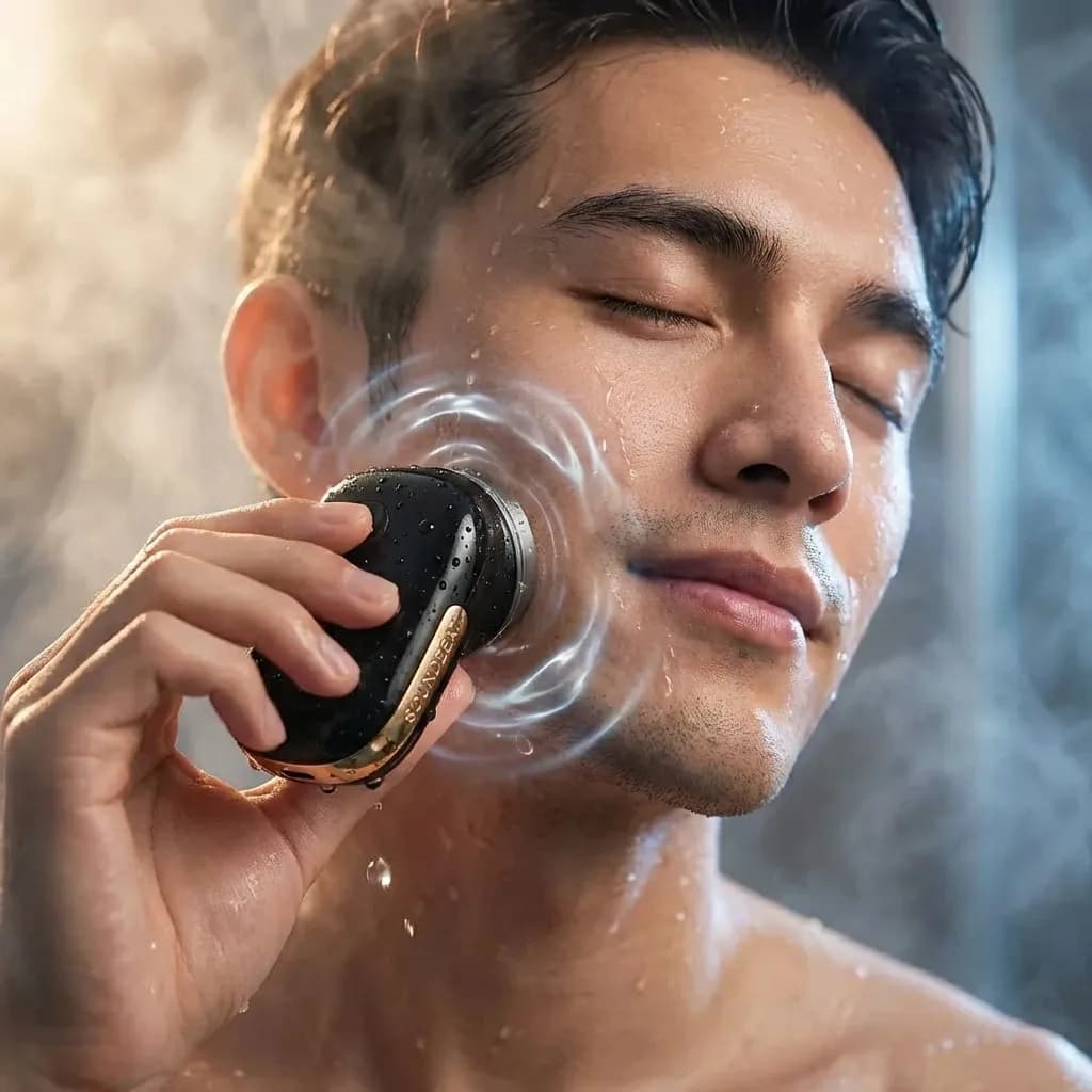 Mini Afeitadora Electrica Hombre Portatil Usb Afeitadoras Color Negro