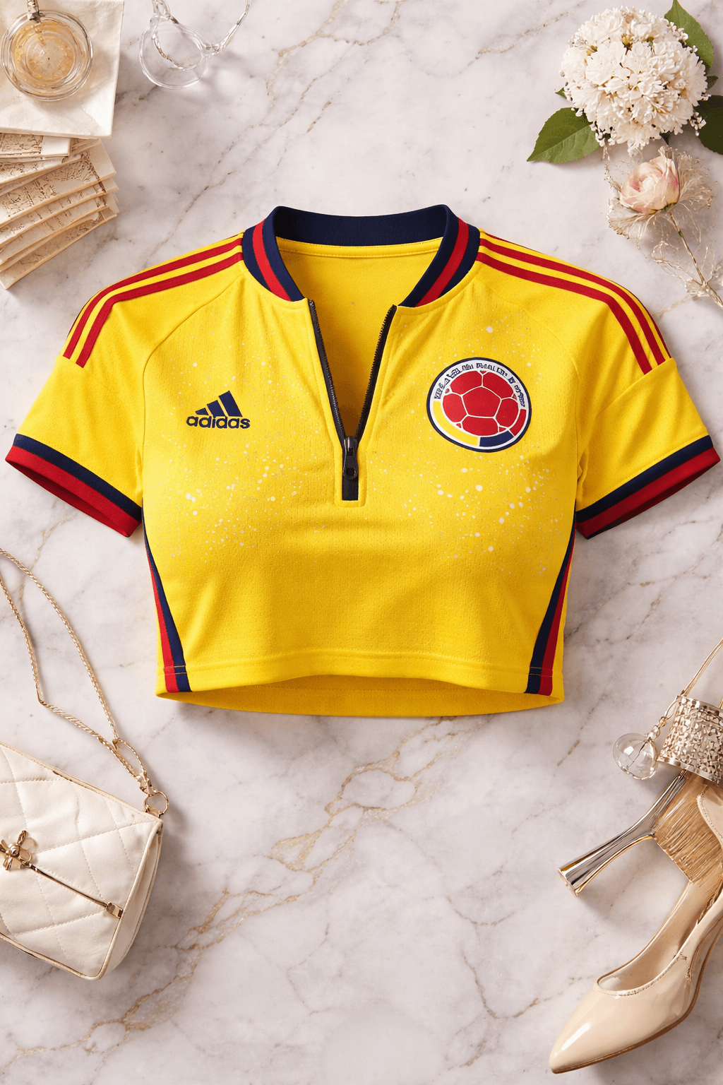Su corte crop top asegura que nunca pasarás desapercibida.