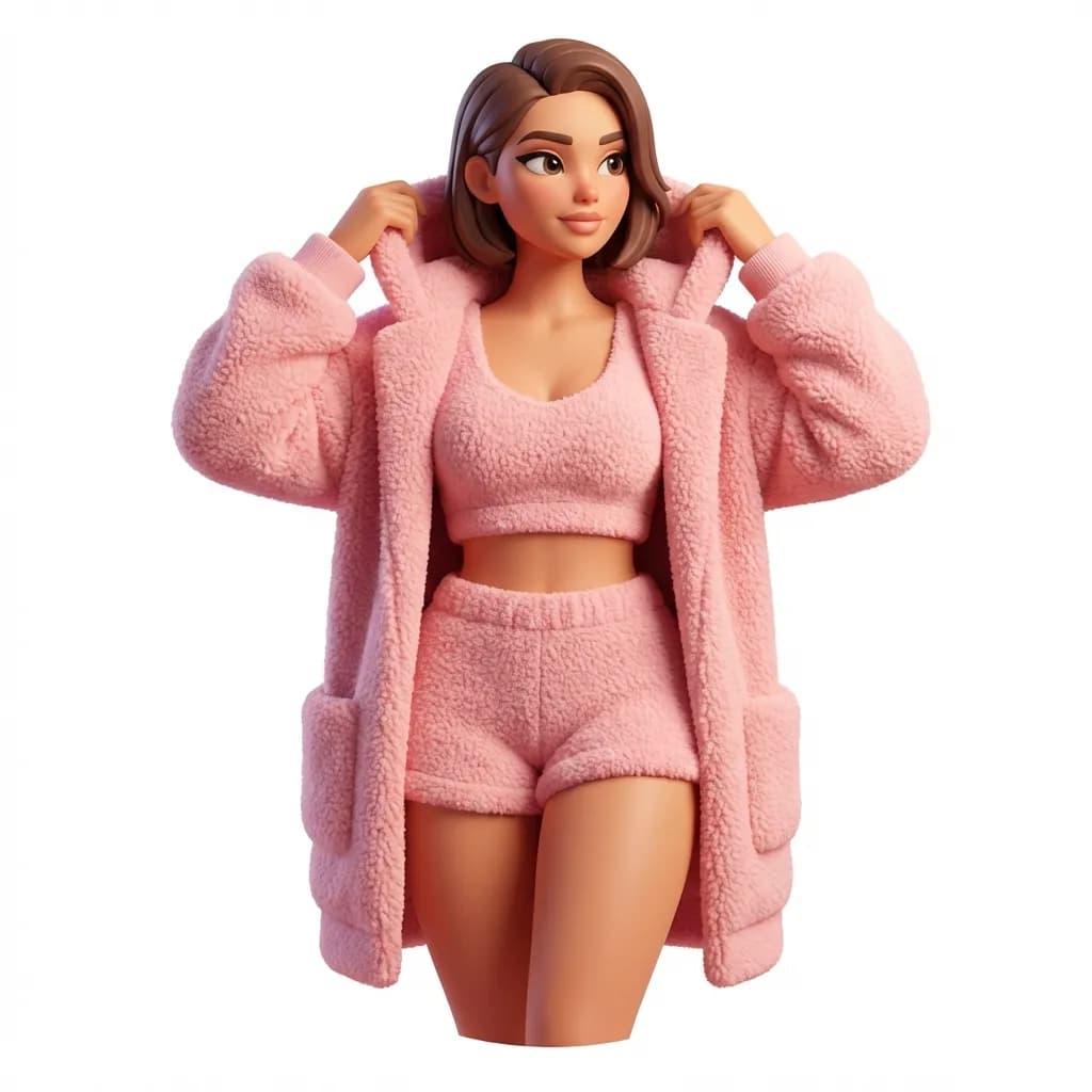 El saco te viste al instante para recibir una visita inesperada.