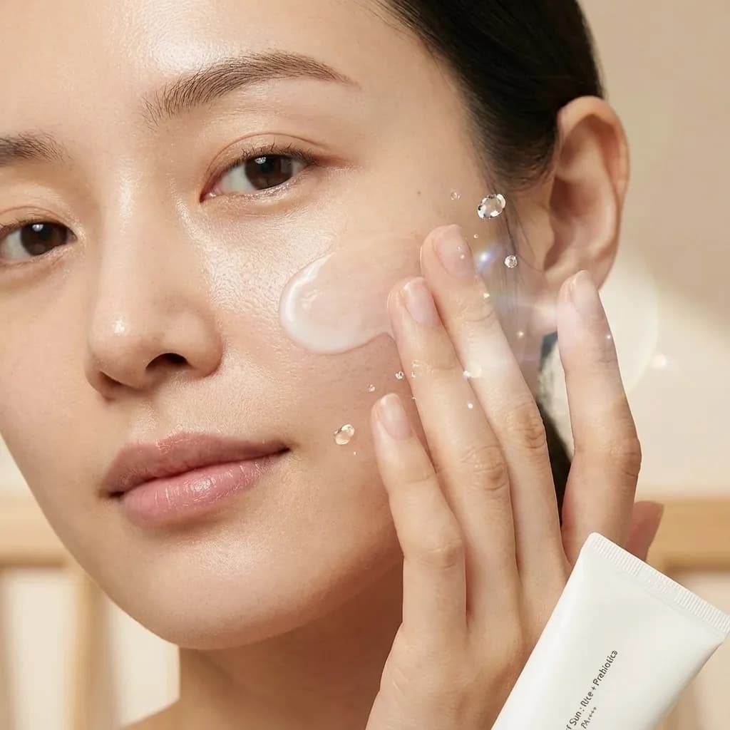 Efecto 'Segunda Piel'. "Olvida los protectores pesados. Su textura acuosa ultra-ligera desaparece en tu piel al instante, dejando una frescura inigualable."